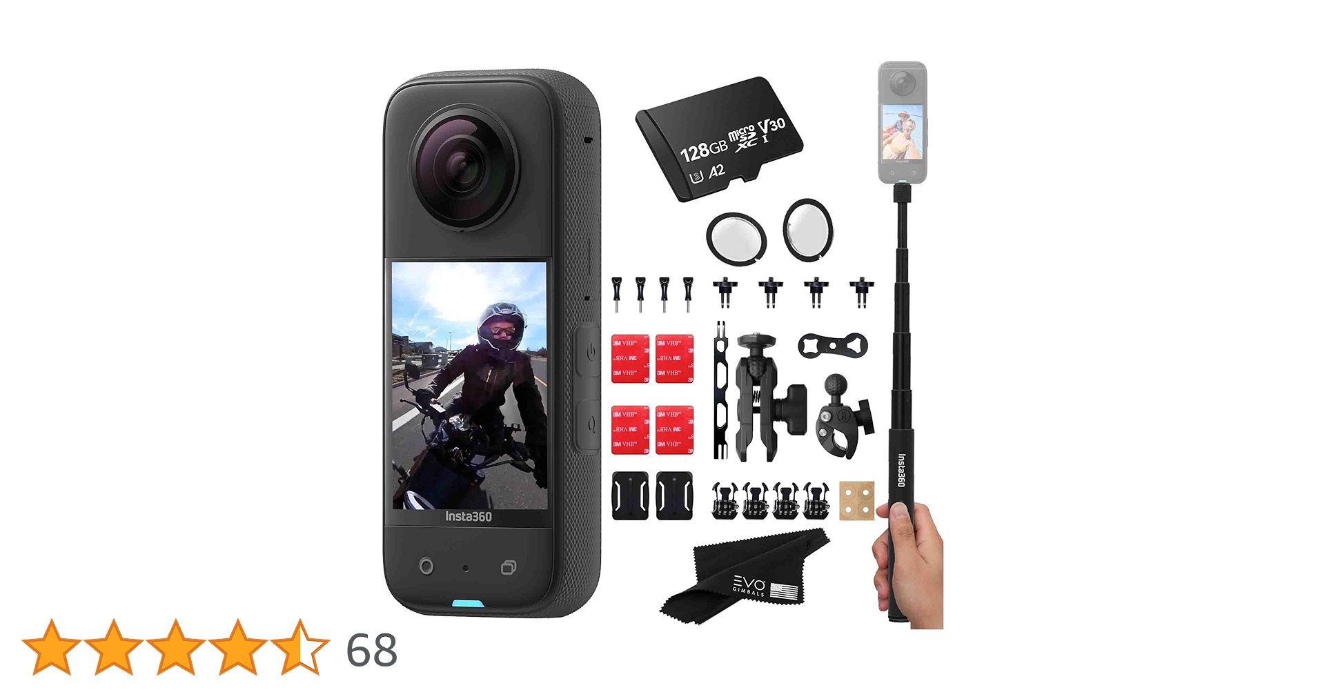 インスタ360X3 insta360 X3 - Waterproof 360 Action Camera with 1/2